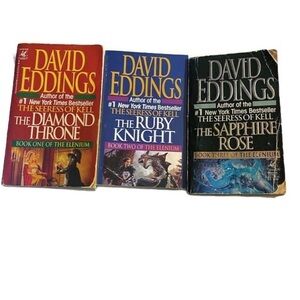 David Eddings 3 Books The Elenium Trilogy Complete